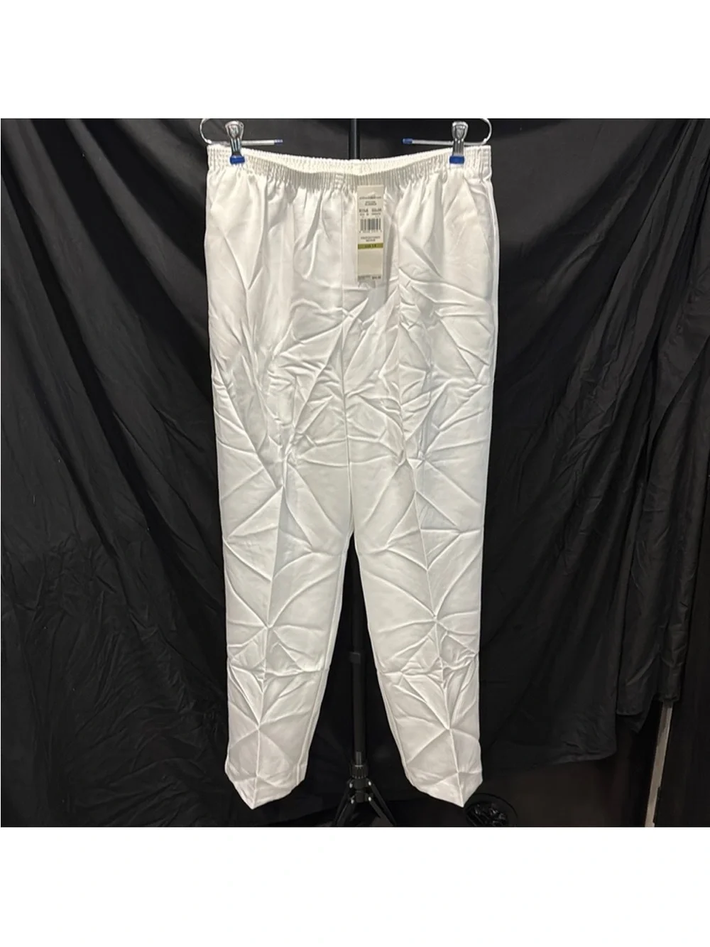 Alfred Dunner White Straight Leg Pants